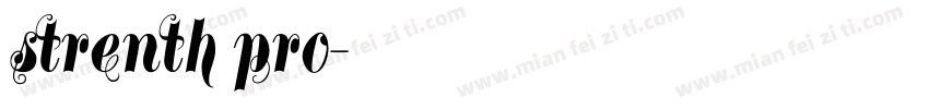 strenth pro字体转换